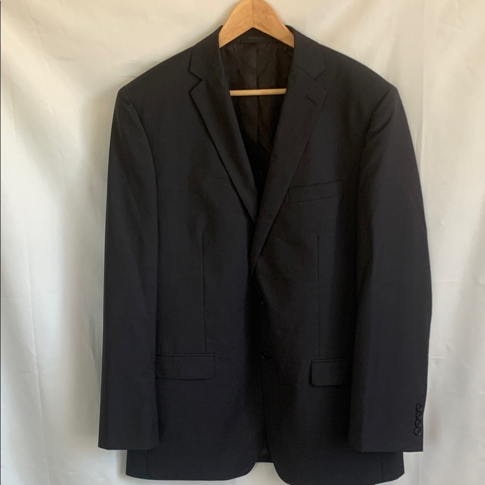 Calvin Klein Black Blazer 100% lightweight Wool 44L.